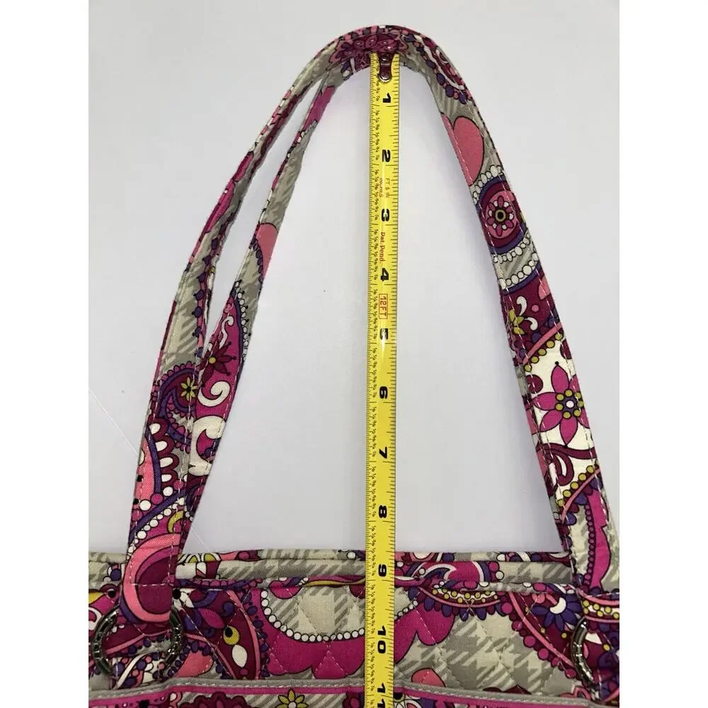 Vera Bradley Retired “Paisley Meets Plaid” Design Quilted Mandy Handbag